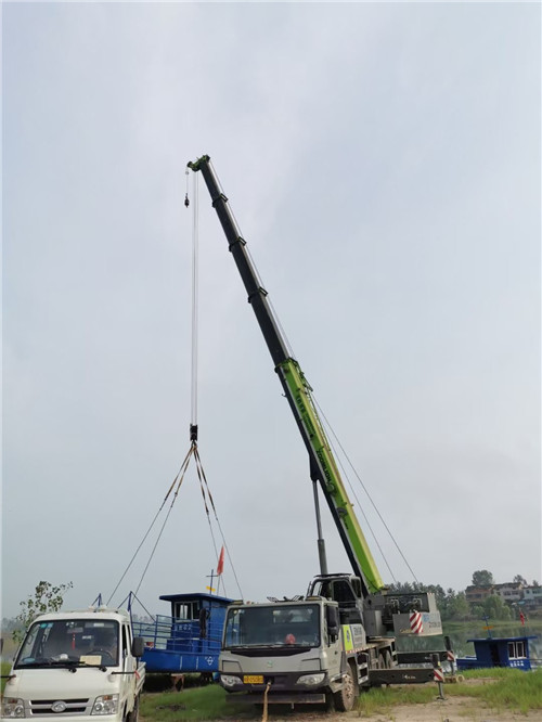 隆阳区桥梁建设吊装案例